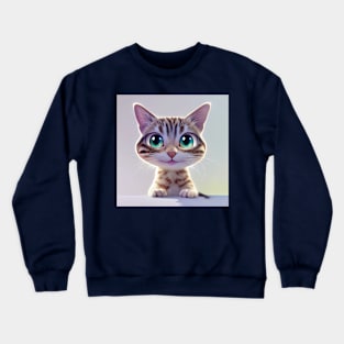 Smiling Kitten Crewneck Sweatshirt
